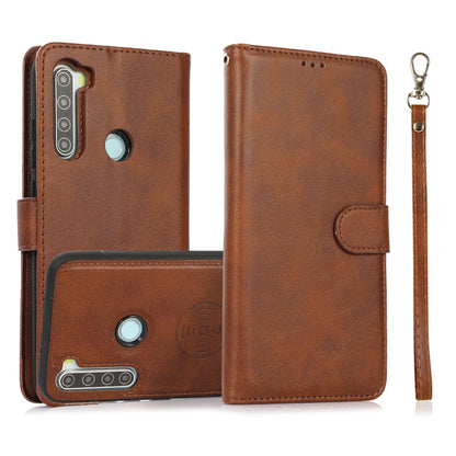 For Xiaomi Redmi 9 Calf Texture 2 in 1 Detachable Magnetic Back Cover Horizontal Flip Leather Case with Holder & Card Slots & Wallet & Photo Frame, For Xiaomi Redmi Note 8, For Xiaomi Redmi Note 9s