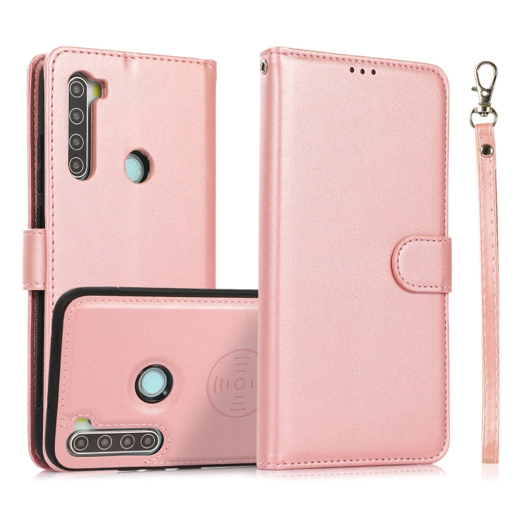 For Xiaomi Redmi 9 Calf Texture 2 in 1 Detachable Magnetic Back Cover Horizontal Flip Leather Case with Holder & Card Slots & Wallet & Photo Frame, For Xiaomi Redmi Note 8, For Xiaomi Redmi Note 9s