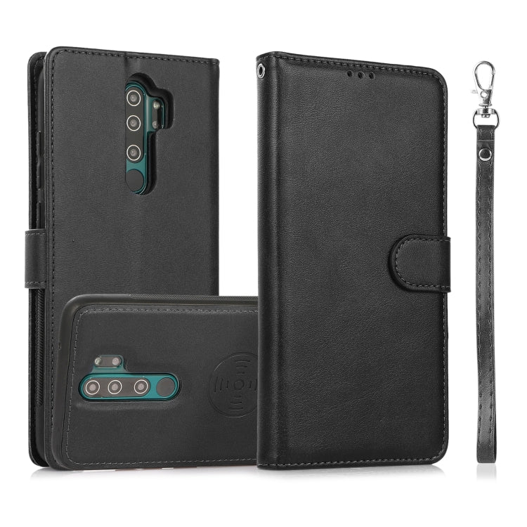 For Xiaomi Redmi 9 Calf Texture 2 in 1 Detachable Magnetic Back Cover Horizontal Flip Leather Case with Holder & Card Slots & Wallet & Photo Frame, For Xiaomi Redmi Note 8 Pro, For Xiaomi Redmi 9C, For Xiaomi Redmi 9A, For Xiaomi Redmi 9