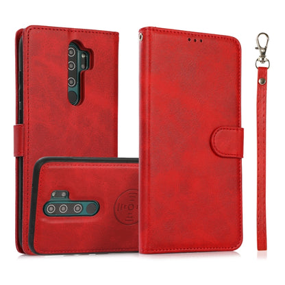 For Xiaomi Redmi 9 Calf Texture 2 in 1 Detachable Magnetic Back Cover Horizontal Flip Leather Case with Holder & Card Slots & Wallet & Photo Frame, For Xiaomi Redmi Note 8 Pro, For Xiaomi Redmi 9C, For Xiaomi Redmi 9A, For Xiaomi Redmi 9