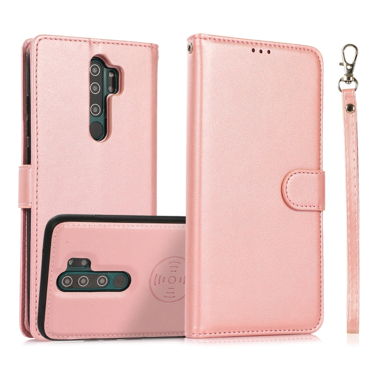 For Xiaomi Redmi 9 Calf Texture 2 in 1 Detachable Magnetic Back Cover Horizontal Flip Leather Case with Holder & Card Slots & Wallet & Photo Frame, For Xiaomi Redmi Note 8 Pro, For Xiaomi Redmi 9C, For Xiaomi Redmi 9A, For Xiaomi Redmi 9