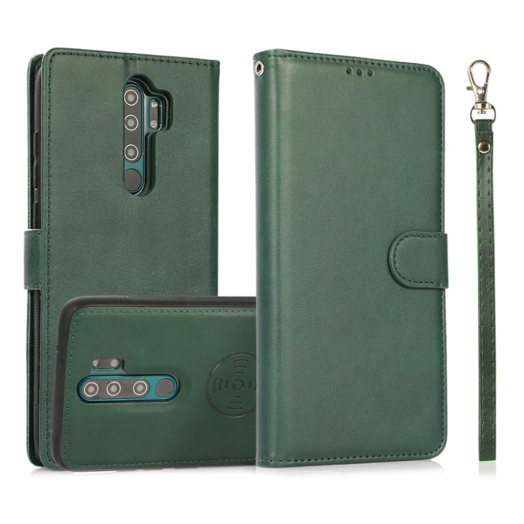 For Xiaomi Redmi 9 Calf Texture 2 in 1 Detachable Magnetic Back Cover Horizontal Flip Leather Case with Holder & Card Slots & Wallet & Photo Frame, For Xiaomi Redmi Note 8 Pro, For Xiaomi Redmi 9C, For Xiaomi Redmi 9A, For Xiaomi Redmi 9