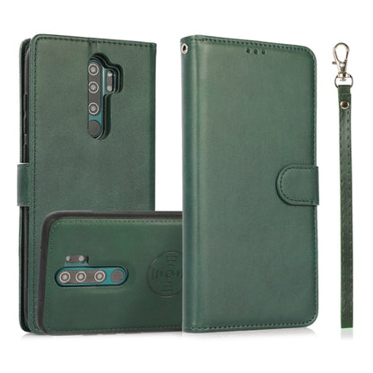 For Xiaomi Redmi 9 Calf Texture 2 in 1 Detachable Magnetic Back Cover Horizontal Flip Leather Case with Holder & Card Slots & Wallet & Photo Frame, For Xiaomi Redmi Note 8 Pro, For Xiaomi Redmi 9C, For Xiaomi Redmi 9A, For Xiaomi Redmi 9