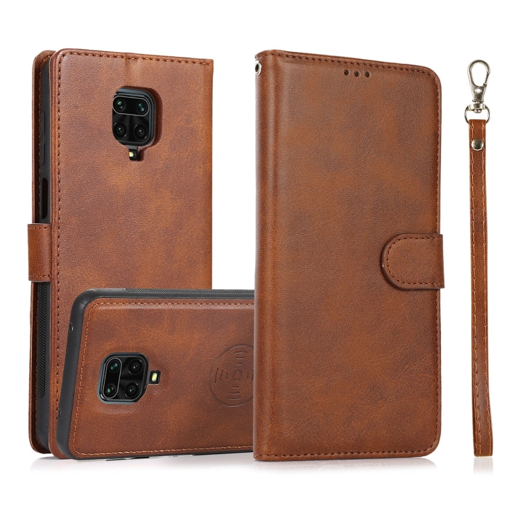 For Xiaomi Redmi 9 Calf Texture 2 in 1 Detachable Magnetic Back Cover Horizontal Flip Leather Case with Holder & Card Slots & Wallet & Photo Frame, For Xiaomi Redmi Note 8, For Xiaomi Redmi Note 9s
