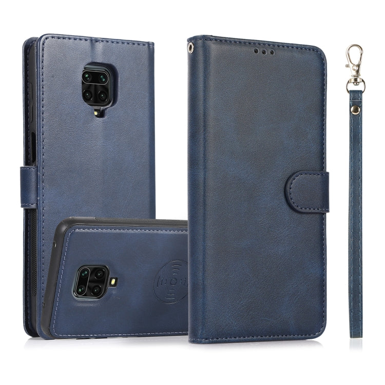 For Xiaomi Redmi 9 Calf Texture 2 in 1 Detachable Magnetic Back Cover Horizontal Flip Leather Case with Holder & Card Slots & Wallet & Photo Frame, For Xiaomi Redmi Note 8, For Xiaomi Redmi Note 9s