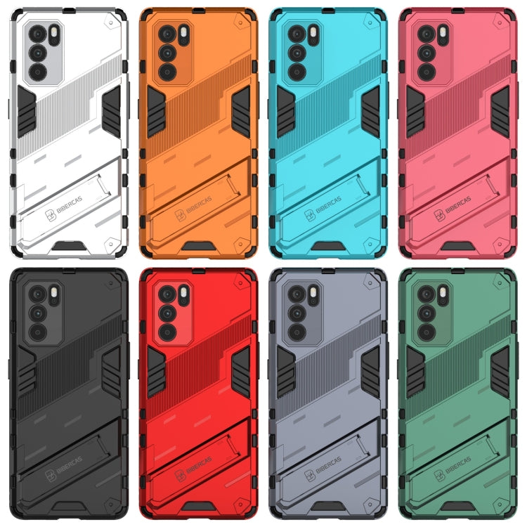 Punk Armor 2 in 1 PC + TPU Shockproof Case with Invisible Holder, For OPPO Reno6 Pro 5G, For OPPO Reno6 5G, For Xiaomi Redmi Note 10 Pro 5G
