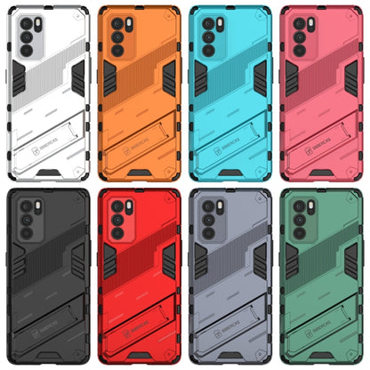 Punk Armor 2 in 1 PC + TPU Shockproof Case with Invisible Holder, For OPPO Reno6 Pro 5G, For OPPO Reno6 5G, For Xiaomi Redmi Note 10 Pro 5G