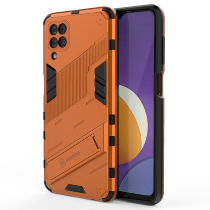 Punk Armor 2 in 1 PC + TPU Shockproof Case with Invisible Holder, For Samsung Galaxy M12