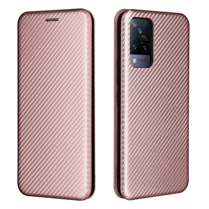 Carbon Fiber Texture Magnetic Horizontal Flip TPU + PC + PU Leather Case with Card Slot, For vivo V21, For Cubot Note 20, For Motorola Moto G60 / G40 Fusion, For Nokia 1.4