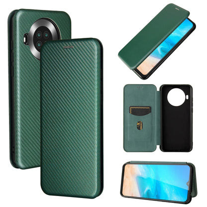 Carbon Fiber Texture Magnetic Horizontal Flip TPU + PC + PU Leather Case with Card Slot, For vivo V21, For Cubot Note 20, For Motorola Moto G60 / G40 Fusion, For Nokia 1.4