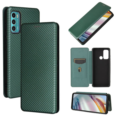 Carbon Fiber Texture Magnetic Horizontal Flip TPU + PC + PU Leather Case with Card Slot, For vivo V21, For Cubot Note 20, For Motorola Moto G60 / G40 Fusion, For Nokia 1.4
