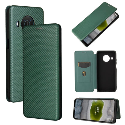 Carbon Fiber Texture Magnetic Horizontal Flip TPU + PC + PU Leather Case with Card Slot, For Nokia X10, For Nokia X20, For Sony Xperia Ace II, For Xiaomi Redmi Note 10 5G