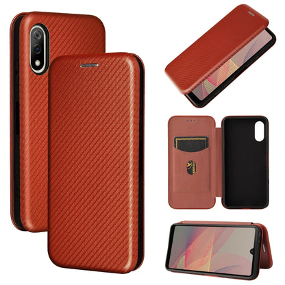 Carbon Fiber Texture Magnetic Horizontal Flip TPU + PC + PU Leather Case with Card Slot, For Nokia X10, For Nokia X20, For Sony Xperia Ace II, For Xiaomi Redmi Note 10 5G