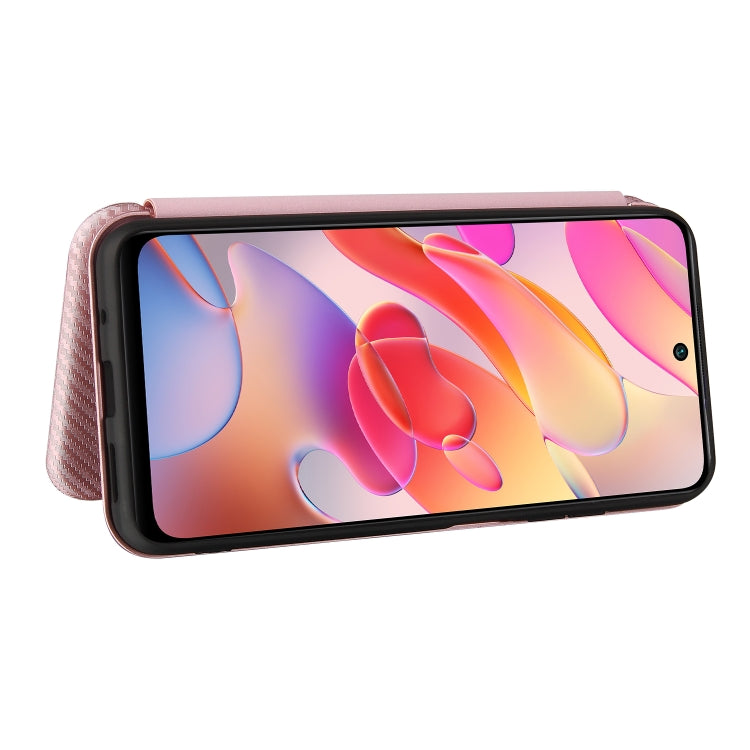 Carbon Fiber Texture Magnetic Horizontal Flip TPU + PC + PU Leather Case with Card Slot, For Xiaomi Poco M3 Pro 5G/4G