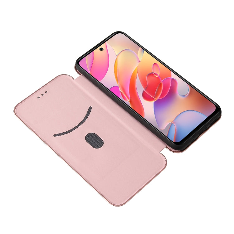 Carbon Fiber Texture Magnetic Horizontal Flip TPU + PC + PU Leather Case with Card Slot, For Xiaomi Poco M3 Pro 5G/4G