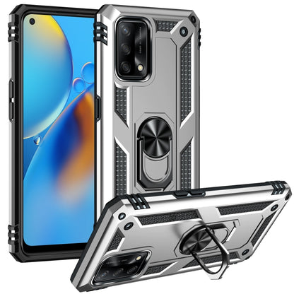 Shockproof TPU + PC Protective Case with 360 Degree Rotating Holder, For OPPO A55 5G, For OPPO A54 4G, For OPPO A74 4G / F19