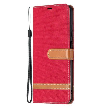 Color Matching Denim Texture Horizontal Flip Leather Case with Holder & Card Slots & Wallet & Lanyard, For Samsung Galaxy A03s 164mm