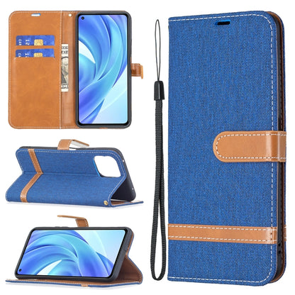 Color Matching Denim Texture Horizontal Flip Leather Case with Holder & Card Slots & Wallet & Lanyard, For Xiaomi Mi 11 Lite, For Xiaomi Poco M3 Pro / Redmi Note 10 5G