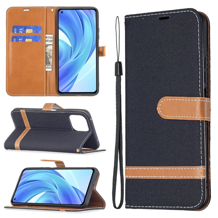 Color Matching Denim Texture Horizontal Flip Leather Case with Holder & Card Slots & Wallet & Lanyard, For Xiaomi Mi 11 Lite, For Xiaomi Poco M3 Pro / Redmi Note 10 5G