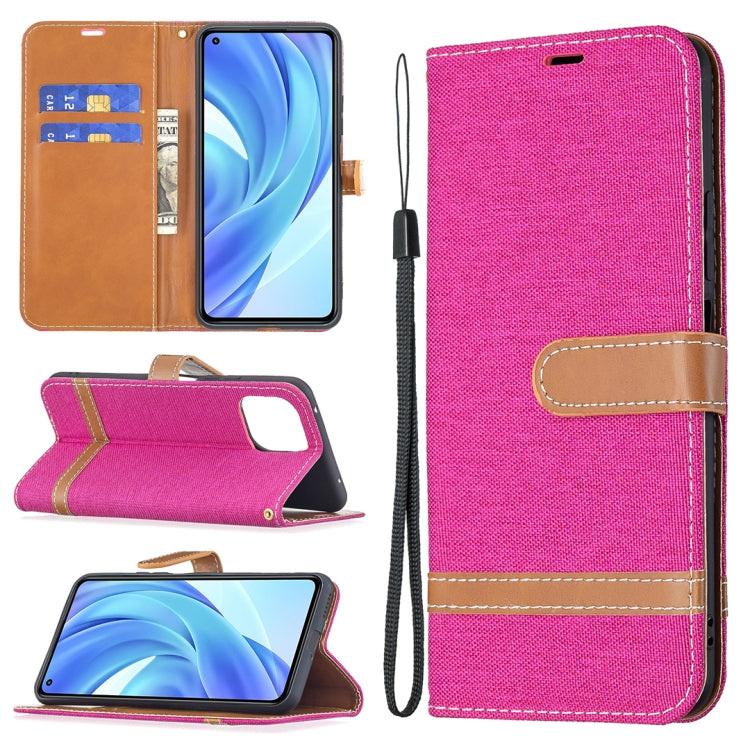 Color Matching Denim Texture Horizontal Flip Leather Case with Holder & Card Slots & Wallet & Lanyard, For Xiaomi Mi 11 Lite, For Xiaomi Poco M3 Pro / Redmi Note 10 5G