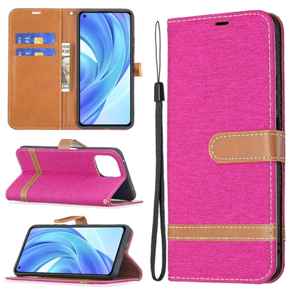 Color Matching Denim Texture Horizontal Flip Leather Case with Holder & Card Slots & Wallet & Lanyard, For Xiaomi Mi 11 Lite, For Xiaomi Poco M3 Pro / Redmi Note 10 5G