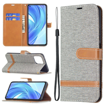 Color Matching Denim Texture Horizontal Flip Leather Case with Holder & Card Slots & Wallet & Lanyard, For Xiaomi Mi 11 Lite, For Xiaomi Poco M3 Pro / Redmi Note 10 5G