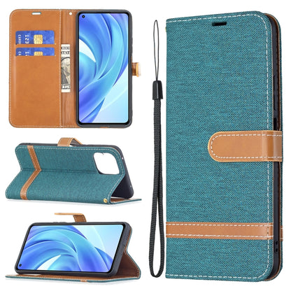Color Matching Denim Texture Horizontal Flip Leather Case with Holder & Card Slots & Wallet & Lanyard, For Xiaomi Mi 11 Lite, For Xiaomi Poco M3 Pro / Redmi Note 10 5G