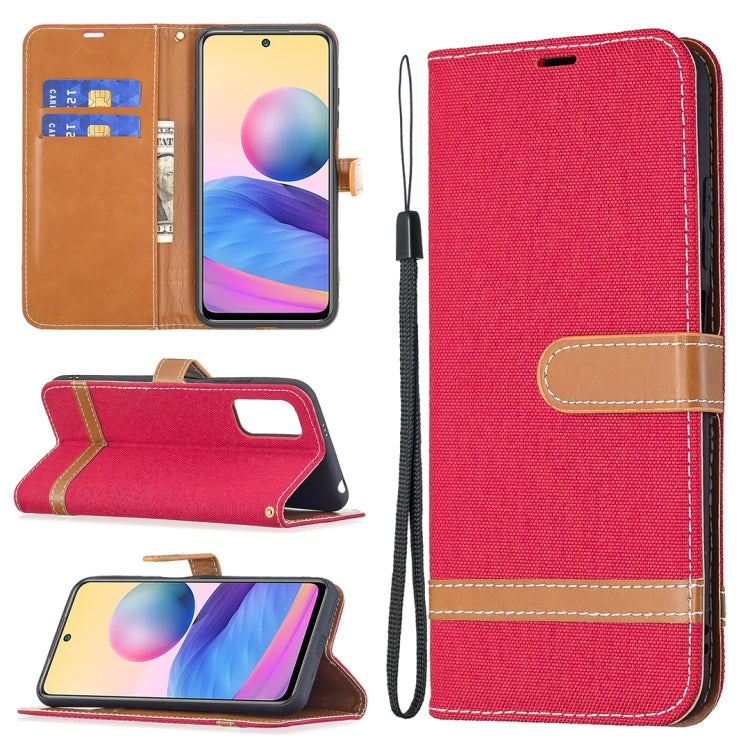 Color Matching Denim Texture Horizontal Flip Leather Case with Holder & Card Slots & Wallet & Lanyard, For Xiaomi Mi 11 Lite, For Xiaomi Poco M3 Pro / Redmi Note 10 5G