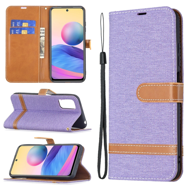 Color Matching Denim Texture Horizontal Flip Leather Case with Holder & Card Slots & Wallet & Lanyard, For Xiaomi Mi 11 Lite, For Xiaomi Poco M3 Pro / Redmi Note 10 5G
