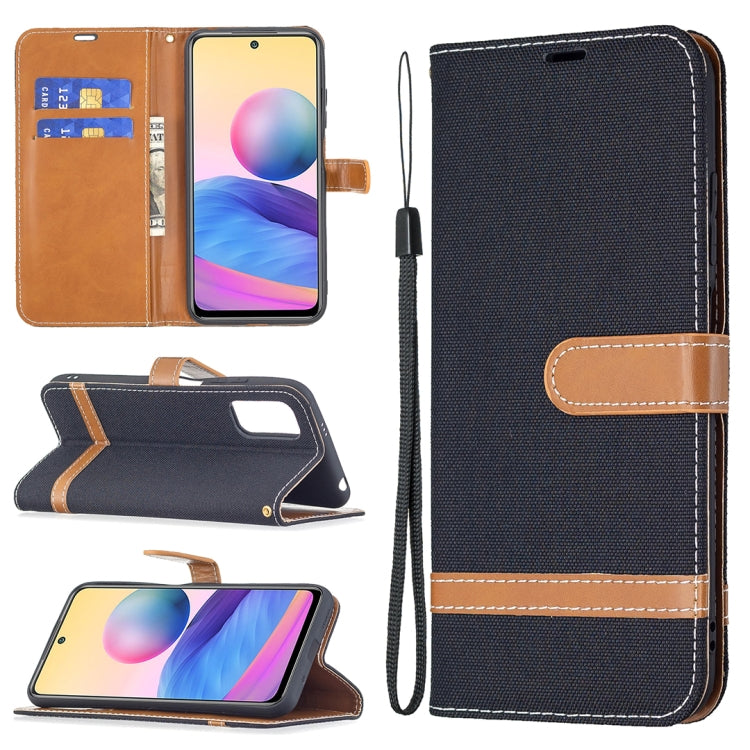 Color Matching Denim Texture Horizontal Flip Leather Case with Holder & Card Slots & Wallet & Lanyard, For Xiaomi Mi 11 Lite, For Xiaomi Poco M3 Pro / Redmi Note 10 5G