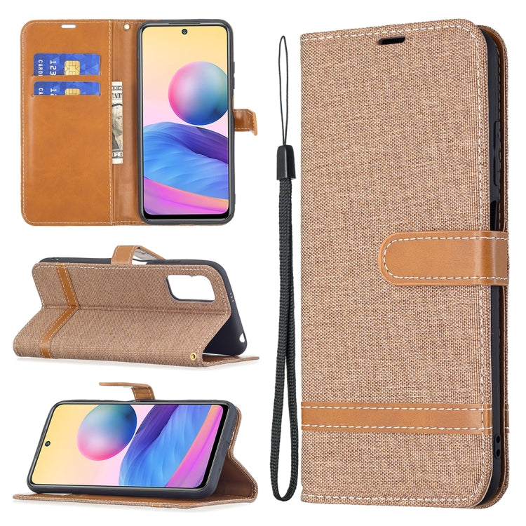 Color Matching Denim Texture Horizontal Flip Leather Case with Holder & Card Slots & Wallet & Lanyard, For Xiaomi Mi 11 Lite, For Xiaomi Poco M3 Pro / Redmi Note 10 5G