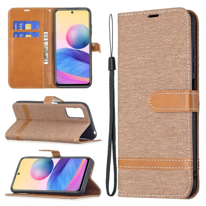 Color Matching Denim Texture Horizontal Flip Leather Case with Holder & Card Slots & Wallet & Lanyard, For Xiaomi Mi 11 Lite, For Xiaomi Poco M3 Pro / Redmi Note 10 5G