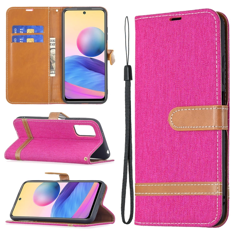 Color Matching Denim Texture Horizontal Flip Leather Case with Holder & Card Slots & Wallet & Lanyard, For Xiaomi Mi 11 Lite, For Xiaomi Poco M3 Pro / Redmi Note 10 5G