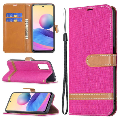 Color Matching Denim Texture Horizontal Flip Leather Case with Holder & Card Slots & Wallet & Lanyard, For Xiaomi Mi 11 Lite, For Xiaomi Poco M3 Pro / Redmi Note 10 5G