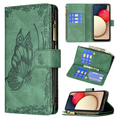 Flying Butterfly Embossing Pattern Zipper Horizontal Flip Leather Case with Holder & Card Slots & Wallet, For Samsung Galaxy A03s 164mm, For Xiaomi Mi 11 Lite, For Xiaomi Poco M3 Pro / Redmi Note 10 5G
