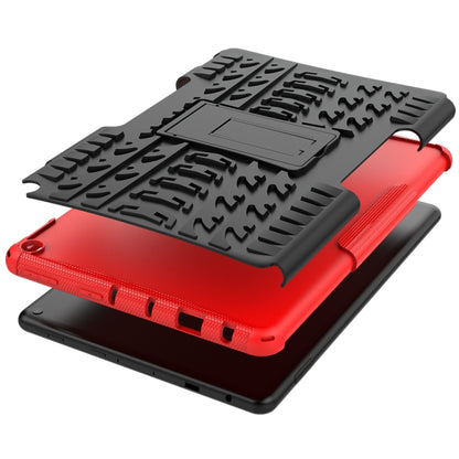 Tire Texture Shockproof TPU+PC Protective Case with Holder, For Xiaomi Redmi Note 10 5G, For Samsung Galaxy A22 5G, For Amazon Fire HD 10 2021