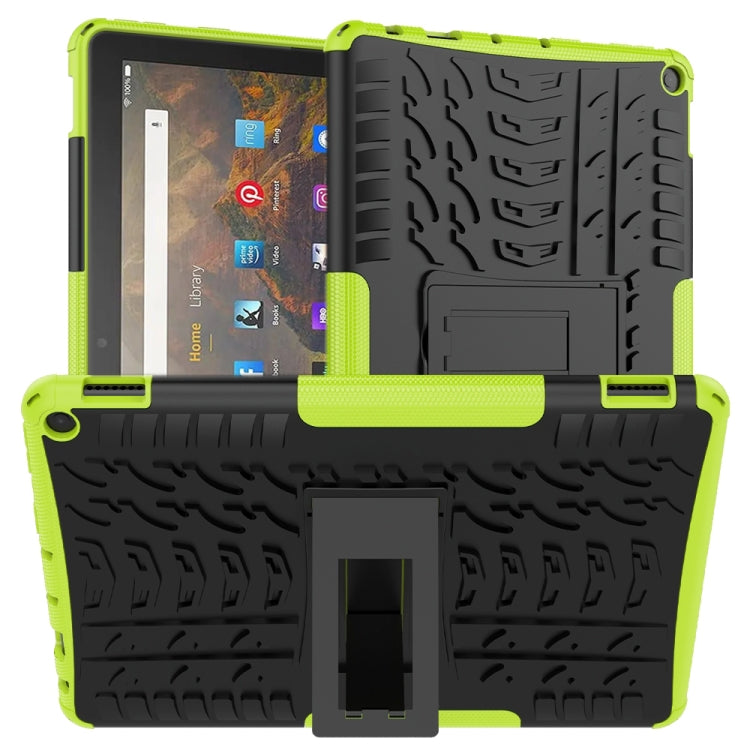 Tire Texture Shockproof TPU+PC Protective Case with Holder, For Xiaomi Redmi Note 10 5G, For Samsung Galaxy A22 5G, For Amazon Fire HD 10 2021