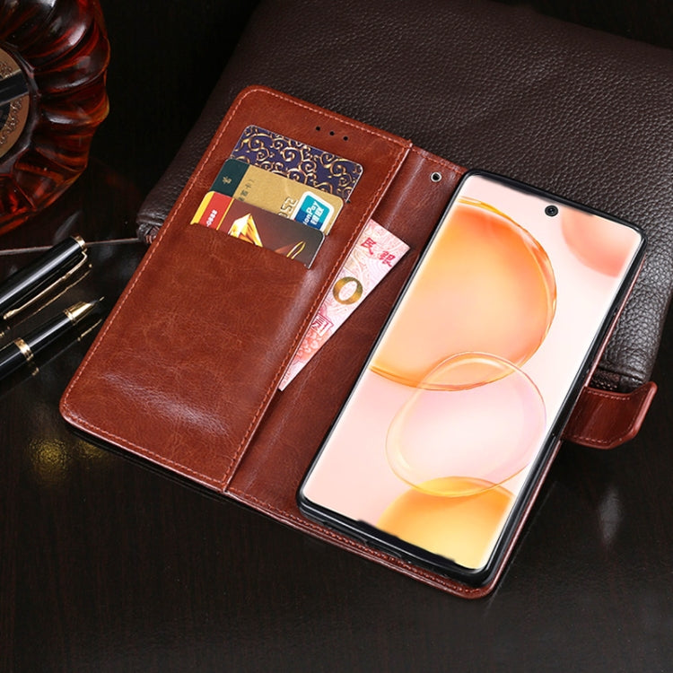 idewei Crazy Horse Texture Horizontal Flip Leather Case with Holder & Card Slots & Wallet, For Honor 50, For Honor 50 Pro, For ZTE Nubia Red Magic 6R