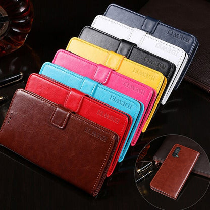 idewei Crazy Horse Texture Horizontal Flip Leather Case with Holder & Card Slots & Wallet, For OnePlus Nord CE 5G, For OPPO Reno6 5G, For OPPO Reno6 Pro 5G