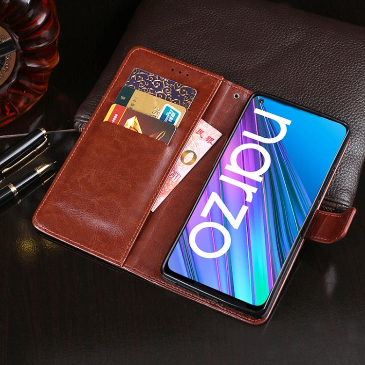 idewei Crazy Horse Texture Horizontal Flip Leather Case with Holder & Card Slots & Wallet, For OPPO Realme Narzo 30 5G, For Samsung Galaxy A82 5G, For Wiko Y62