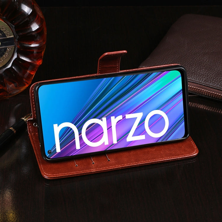 idewei Crazy Horse Texture Horizontal Flip Leather Case with Holder & Card Slots & Wallet, For OPPO Realme Narzo 30 5G, For Samsung Galaxy A82 5G, For Wiko Y62