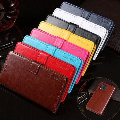 idewei Crazy Horse Texture Horizontal Flip Leather Case with Holder & Card Slots & Wallet, For OPPO Realme Narzo 30 5G, For Samsung Galaxy A82 5G, For Wiko Y62