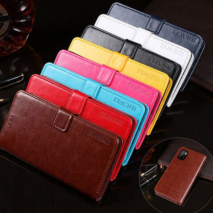 idewei Crazy Horse Texture Horizontal Flip Leather Case with Holder & Card Slots & Wallet, For Xiaomi Poco M3 Pro 5G, For Xiaomi M3 Pro 5G