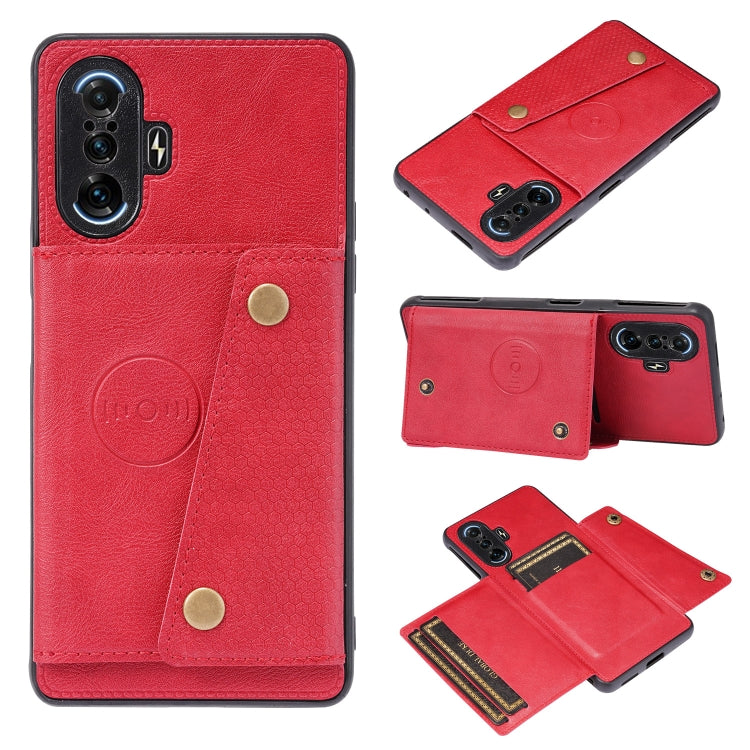 Double Buckle PU + TPU Shockproof Magnetic Protective Case with Card Slot & Holder, For Huawei P50, For OPPO K9, For OPPO Reno6, For Xiaomi Redmi K40 Gaming, For Xiaomi Redmi Note 10 Pro 5G, For Xiaomi Redmi Note 10 5G, For Samsung Galaxy S21 FE       ...