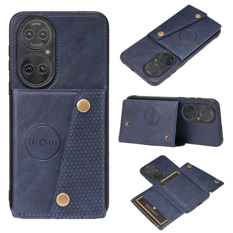 Double Buckle PU + TPU Shockproof Magnetic Protective Case with Card Slot & Holder, For Huawei P50, For OPPO K9, For OPPO Reno6, For Xiaomi Redmi K40 Gaming, For Xiaomi Redmi Note 10 Pro 5G, For Xiaomi Redmi Note 10 5G, For Samsung Galaxy S21 FE       ...