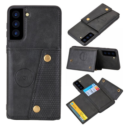 Double Buckle PU + TPU Shockproof Magnetic Protective Case with Card Slot & Holder, For Huawei P50, For OPPO K9, For OPPO Reno6, For Xiaomi Redmi K40 Gaming, For Xiaomi Redmi Note 10 Pro 5G, For Xiaomi Redmi Note 10 5G, For Samsung Galaxy S21 FE       ...