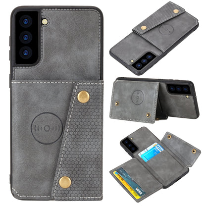 Double Buckle PU + TPU Shockproof Magnetic Protective Case with Card Slot & Holder, For Huawei P50, For OPPO K9, For OPPO Reno6, For Xiaomi Redmi K40 Gaming, For Xiaomi Redmi Note 10 Pro 5G, For Xiaomi Redmi Note 10 5G, For Samsung Galaxy S21 FE       ...