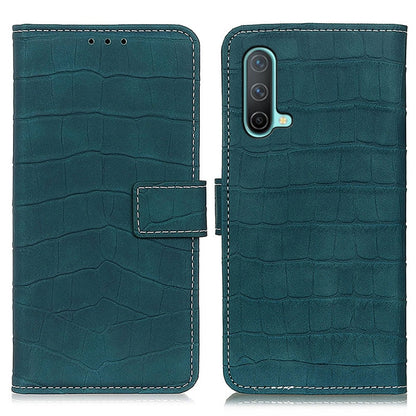 Crocodile Texture Horizontal Flip Leather Case with Holder & Wallet & Card Slots & Photo Frame, For OnePlus Nord CE 5G