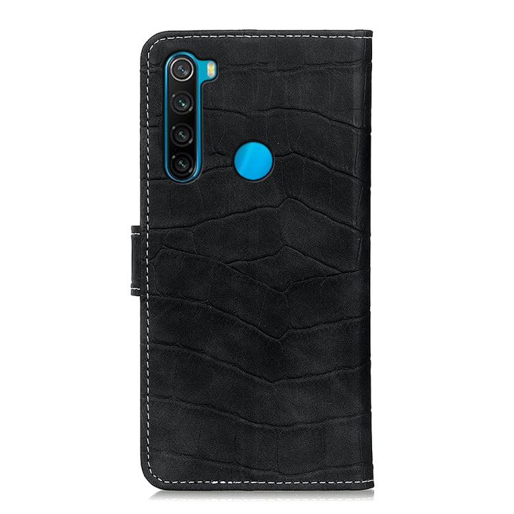 Crocodile Texture Horizontal Flip Leather Case with Holder & Wallet & Card Slots & Photo Frame, For Xiaomi Redmi Note 8 2021