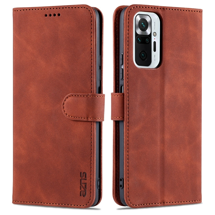 AZNS Skin Feel Calf Texture Horizontal Flip Leather Case with Card Slots & Holder & Wallet, For Xiaomi Redmi Note 9 4G, For Xiaomi Poco M3, For Xiaomi Redmi Note 10 Pro Max